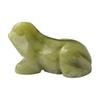 Bacatgem 1 Pcs Green Jade Frog Crystals and Healing Stone Figurines,1.5 Inches Hand Carved Pocket Animal Room Decor Gemstone view 1