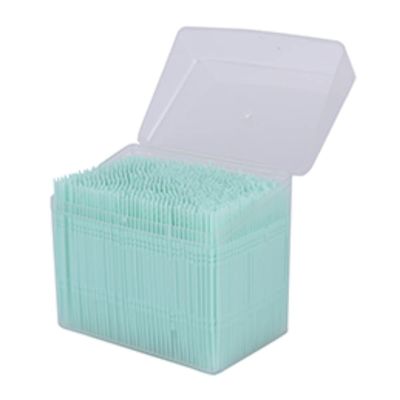 1100pcs Soft Plastic Double-Head Brushed Toothpick Oral Care Interdental Brush