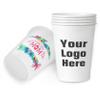 1000PCS Custom Disposable Cups Personalized 9 oz Paper Cups Bulk Paper Cups Water Cups Drinking Cups with Logo (1000) view 1