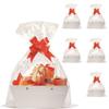 Baskets For Gifts Empty, 5 PCS White Gift Bags With Handles DIY Kit, Gift Basket Empty To Fill Bulk For Party Favors Wedding Birthday Christmas Halloween Holiday Thank You Get Well Soon view 1