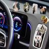 AIFLM Personalized Crystal Car Air Vent Clip Custom Air Freshener for Car with Any Pictures Customized Photo Ornament for Car Air Conditioning Vent Aromatherapy,Choose One From The 7 Shapes view 1