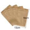 50 Pieces 5" x 7" Kraft Paper Bags Kraft Paper Treat Bags Flat Kraft Paper Snack Bags Kraft Paper Candy Bags for Bakery Chips Treats Cookies Candies Snacks, Brown view 2