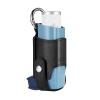 MEDMAX Asthma Inhaler Holder PU Leather Protective Travel Handy Mini Holster, Lightweight Carrying Case with Carabiner Clip, Inhaler Not Included (Case Only), Black view 1