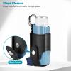 MEDMAX Asthma Inhaler Holder PU Leather Protective Travel Handy Mini Holster, Lightweight Carrying Case with Carabiner Clip, Inhaler Not Included (Case Only), Black view 4