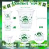 120 Pcs St Patrick's Day Shamrock Cups Happy St Patrick's Day Disposable Clear Plastic Cups St Patricks Day Party Plastic Cups Home Party Drinking Cups Green Plastic Cups for Party Decoration (12 oz) view 2