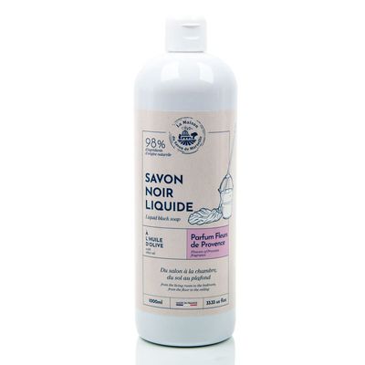 Maison du Savon de Marseille - Household Black Liquid Soap with Flowers of Provence scent - 33.81 Fl oz
