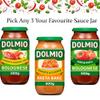 Dolmio Tomato & Cheese,Original,Smooth Hidden Veg Sauce Jar 500g - Pick Any 3 Your Favourite Sauce Jar view 2