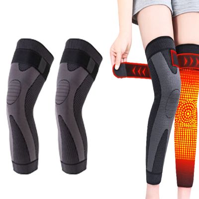 1 pair Tourmaline Acupressure Self-Heating Shaping Knee Sleeve - Mugwort Acupressure Shaping Knee Pads - Acupressure Shaping Knee Pads - Wormwood Self-Heating Knee Pads (XL, Black)