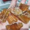 HXSCOO 100% Natural Orange Amber Calcite Mineral Specimen Stones and Crystals Healing Crystals Quartz Gemstones (Size : 300g) view 2