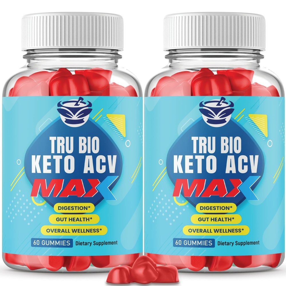 IDEAL PERFORMANCE (2 Pack) Tru Bio Keto Gummies Max Strength - Official Formula, Vegan, Non GMO - Trubio Keto Gummies Trubio ACV Gummy (120 Gummies)
