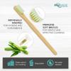 Pruvade 144 Pack Disposable Bamboo Toothbrushes with Toothpaste Built in - Prepasted Toothbrushes Individually Wrapped - Single Use Waterless Tooth Brush with Soft Bristles for Work, Camping, Travel view 3