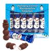 Santa and Snowman Shaped Chocolate Covered Marshmallows, Christmas 2023 Individually Wrapped Candies, Pack of 2, 10 Pieces view 2