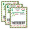15 Elf Express Delivery Mail Shipping Labels from The North Pole Gift Tag 5 x 7" Early of Late Arrival Package or Surprise Gift from Santa Clause Fun Magical Holiday Tradition view 1
