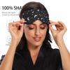 ALAZA Moon Stars Starry Night Sky Sleep Mask for Women Men Eye Mask for Sleeping Funny Blackout Cooling Sleeping Masks view 4