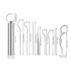 Toothpicks Pocket Set, Dental Floss Picks Kit Reusable, Stainless Steel Teeth Cleaning Tools, Tooth Picker Oral Hygiene Travel (2 Set) view 2