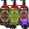 Valentines Day Gifts for Him Her,Massage Oil for Massage Therapy,3 Pack Cellulite,Sore Muscle & Lavender Massage Body Oil & Ginger Oil Lymphatic Drainage with Massage Ball,Galentines Gifts view 1