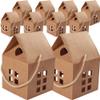 Stocking Stuffers 10pcs Wedding Candy Boxes House Shaped Candy Boxes Boxes Paper Treat Bags Kraft Paper Package Box for Wedding Birthday Shower Small Business Supplies view 1