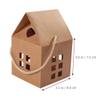 Stocking Stuffers 10pcs Wedding Candy Boxes House Shaped Candy Boxes Boxes Paper Treat Bags Kraft Paper Package Box for Wedding Birthday Shower Small Business Supplies view 2