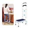 Bedside Steps for High Beds for Elderly Adults One Step Stool with Handle SUV Car Stepping Stool Seniors Stand Assist Aid Medical Heavy Duty 400lb Wide Platform Footstools for Bedroom Bathroom