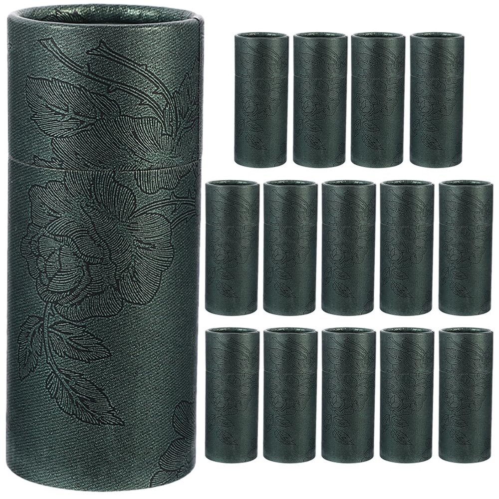 GLEAVI 15pcs Present Box Essential Oil Bottle Packaging Box with Lid Portable Storage Tube for Tea Leaf Incense Sticks Multipurpose Paper Container