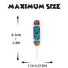 18pcs Glitter Skateboard Dessert Cupcake Topper Cheer to Skateboarder Extreme Skateboarding Theme Decor Supplies Boy Girl Happy Birthday Party Decorations view 4