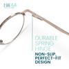 2SeeLife Round Metal Wire Rimmed Reading Glasses for Men & Women  MediumWide Fit, Durable, Spring Hinges, Premium Readers, Gold, +0.50 view 4