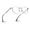 2SeeLife Round Metal Wire Rimmed Reading Glasses for Men & Women  MediumWide Fit, Durable, Spring Hinges, Premium Readers, Silver, +0.50 view 1