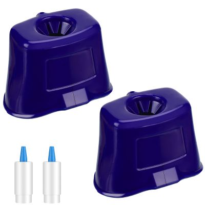 Jutom 2 Pcs Eye Drop Guide Dispenser Portable Reusable Eye Dropper Tool for Elderly, Blue Assist Device Helper Wash Cup Dispenser Aids for Bottles