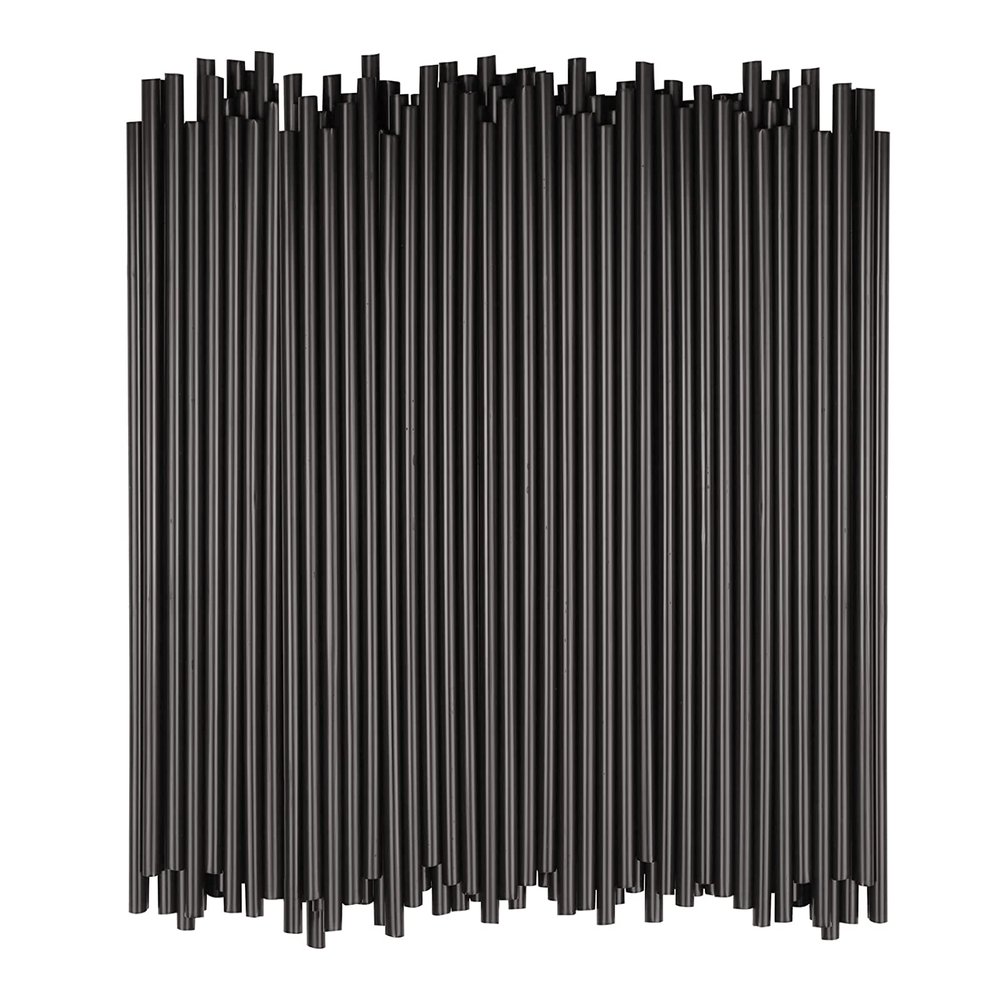 Armrouns 100 Pack Plastic Straws, 10 inch Long Disposable Straw individually wrapped. (10 inch)