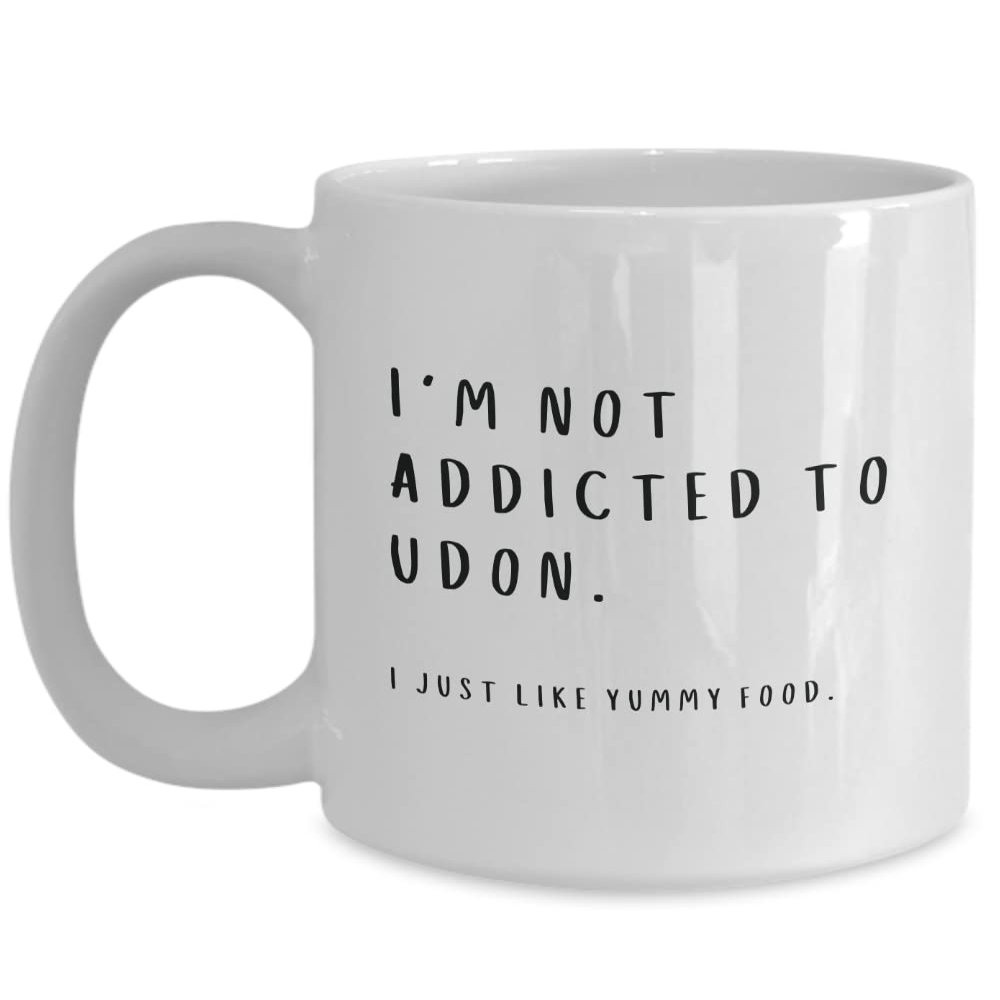 Udon mug, gifts for foodies, japanese food lover, udon christmas present, udon noodles, kake udon, udon coffee cup