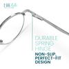2SeeLife Round Metal Wire Rimmed Reading Glasses for Men & Women  MediumWide Fit, Durable, Spring Hinges, Premium Readers, Silver, +0.75 view 4