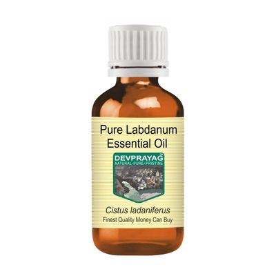 Devprayag Pure Labdanum Essential Oil (Cistus ladaniferus) Steam Distilled 50ml (1.69 oz)
