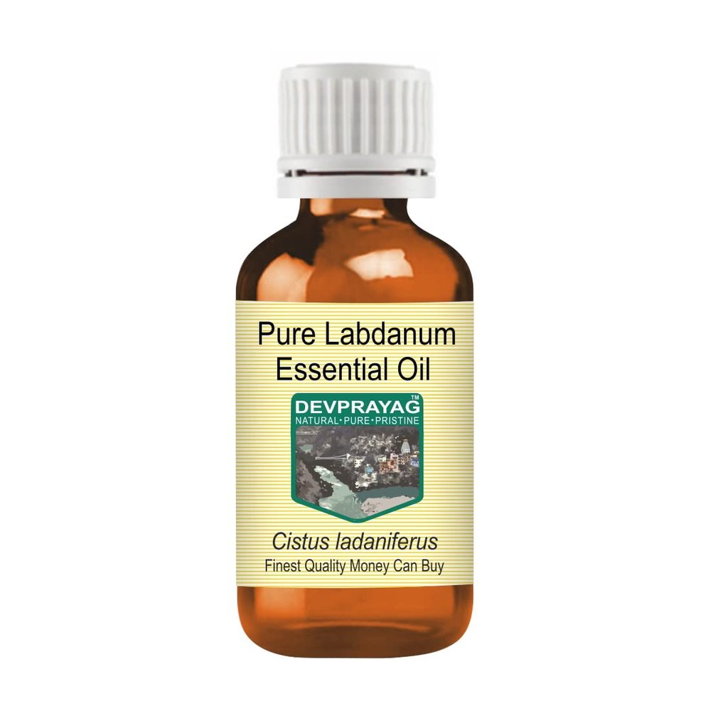 Devprayag Pure Labdanum Essential Oil (Cistus ladaniferus) Steam Distilled 50ml (1.69 oz)