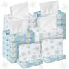 Yinder 24 Packs 960 Sheets Tissue Cube Car Facial Boxes Disposable Facial Travel Tissues Holder Soft Watercolor Boxes 2 Ply 40 Sheets for Wedding Household Car Kitchen Bathroom(Fresh Daisy) view 1