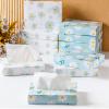Yinder 24 Packs 960 Sheets Tissue Cube Car Facial Boxes Disposable Facial Travel Tissues Holder Soft Watercolor Boxes 2 Ply 40 Sheets for Wedding Household Car Kitchen Bathroom(Fresh Daisy) view 3