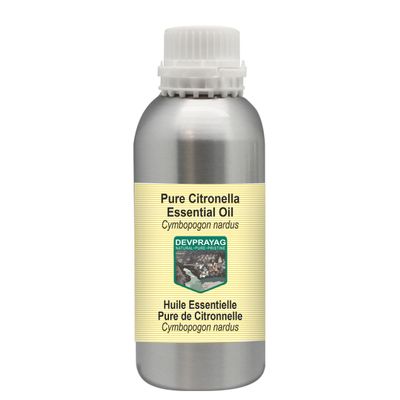 Devprayag Pure Citronella Essential Oil (Cymbopogon nardus) Steam Distilled 1250ml (42 oz)