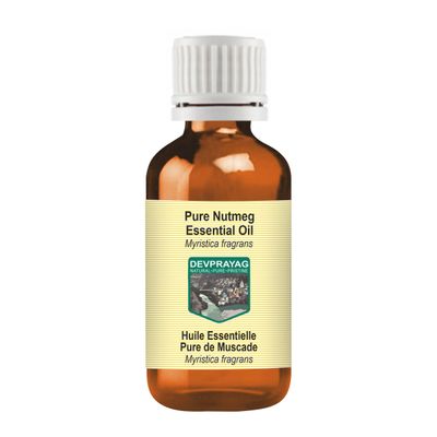 Devprayag Pure Nutmeg Essential Oil (Myristica fragrans) Steam Distilled 5ml (0.16 oz)