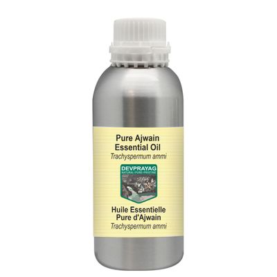Devprayag Pure Ajwain Essential Oil (Trachyspermum ammi) Steam Distilled 1250ml (42 oz)
