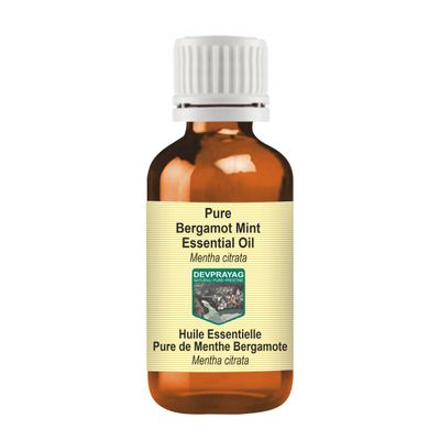 Devprayag Pure Bergamot Mint Essential Oil (Mentha citrata) Steam Distilled 100ml (3.38 oz)