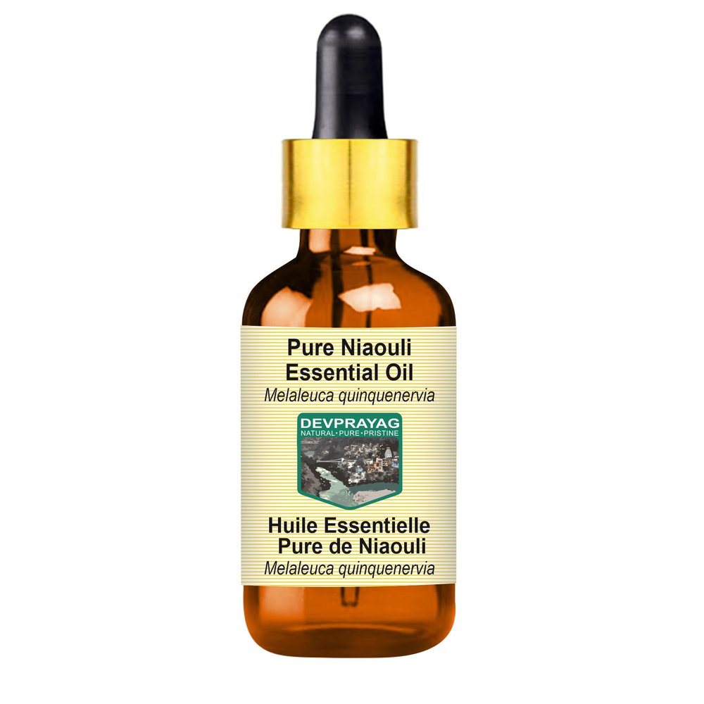 Devprayag Pure Niaouli Essential Oil (Melaleuca quinquenervia) with Glass Dropper Steam Distilled 30ml (1 oz)