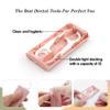 LIAMOSS Dental Floss Picks,Handly Floss Dispenser Portable Case 4 Box,Perfect Oral Care Tools for Organizer Floss,Toothpicks Sticks Case Slap Size 40 Count for Travel Teeth Cleaning view 4