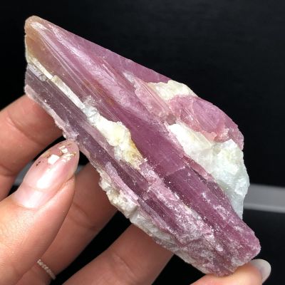 1Pcs Natural Green Pink Tourmaline Crystal Mineral Association Rough Stone Specimen Rock Rare Original,20-60G