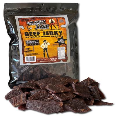 Calamity Jane Beef Jerky Original Smoked Flavor One Pound Resealable Bag