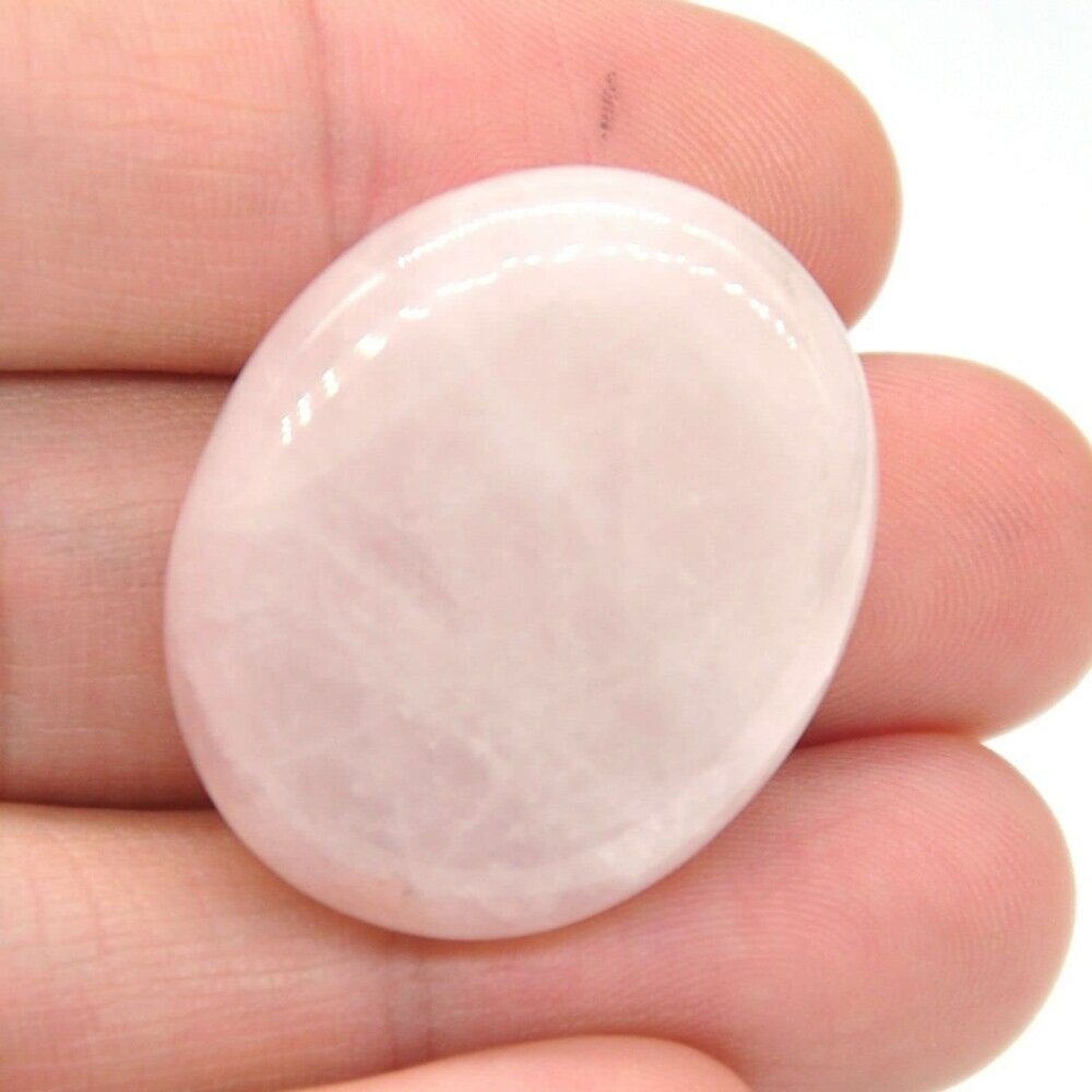 25x23mm Stone Gemstone Natural Crystals Minerals Palm Gem,Rose Quartz
