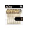 PlasticPro 20 Count Gold Plastic Tea Spoons Premium Quality Heavy Duty Disposable Elegant Silverware Tea Spoons for Party view 1