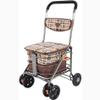 Heavy Duty Shopping Cart with Seat, 4 Wheels Medical Walking Aids Foldable, Drive Rollator Walker Lightweight Quality Aluminum Alloy Frame, Used for Seniors Walking,C view 1
