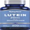 Piping Rock Lutein and Zeaxanthin Supplement | 20 mg | 300 Softgels | Eye Vitamin from Marigold Extract | Non-GMO, Gluten Free view 1