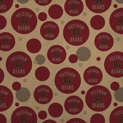 GRAPHICS & MORE State University of New York at Potsdam Bears Logo Premium Kraft Gift Wrap Wrapping Paper Roll