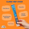 The New Primal Grass Fed Beef Sticks, Keto, Gluten Free Healthy Snacks for Adults, Sugar Free Low Carb High Protein Snack, Paleo Whole30 Jerky Meat Stick, 8g Protein, 90 Calories, 5 Pack view 4