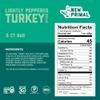 New Primal Lightly Peppered Turkey Sticks, Keto & Gluten Free Healthy Snacks for Adults, Sugar Free Low Carb High Protein Snack, Paleo Whole30 Jerky Meat Stick, 7g Protein, 45 Calories, 5 Pack view 2